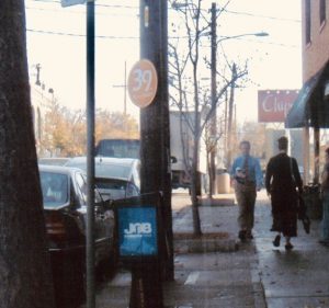 The corner of Bell and 39th facing east, 2001.